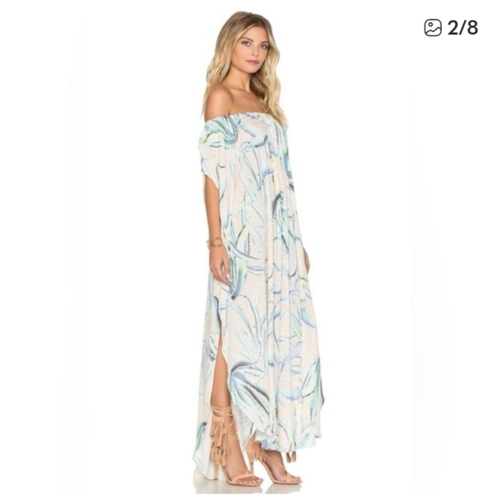 mara hoffman dashiki maxi dress kaftan vacation swimsuit cover up size XS/S